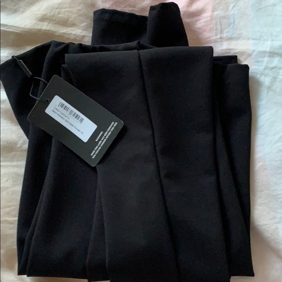 Black Kick Flare Split Detail Trouser - Picture 2 of 6